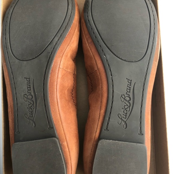 Lucky Brand leather flats in Bourbon color. Sz 7.5 - Picture 4 of 6